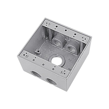 Abb Weatherproof Electrical Box, 2-Gang, 31.8 Cu. In. 2IHD7S2-3